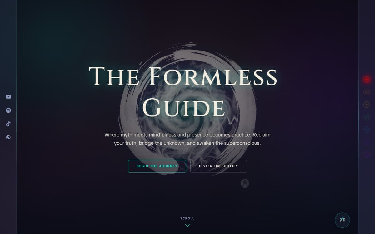 The The Formless Guide website